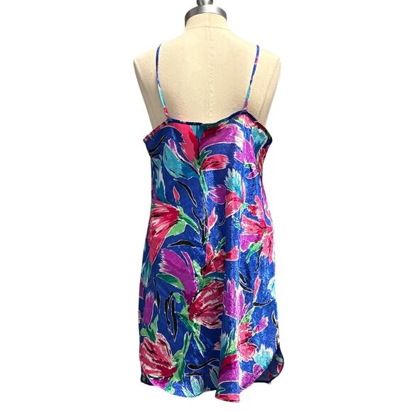 LA Intimates Multicolor Floral Sleeveless Nightgown No Size Tag Sleepwear‎ - Picture 2 of 10